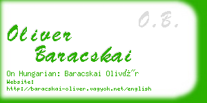 oliver baracskai business card